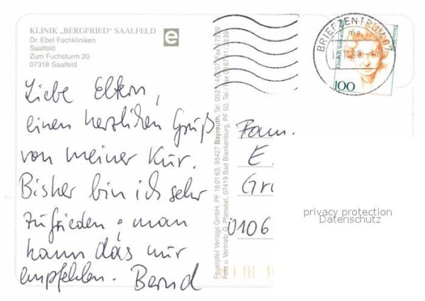Saalfeld Saale Fliegeraufnahme Klinik Bergfried – Bild 2
