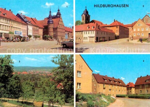 Hildburghausen Markt Goetheplatz Gesamtansicht Ernst T