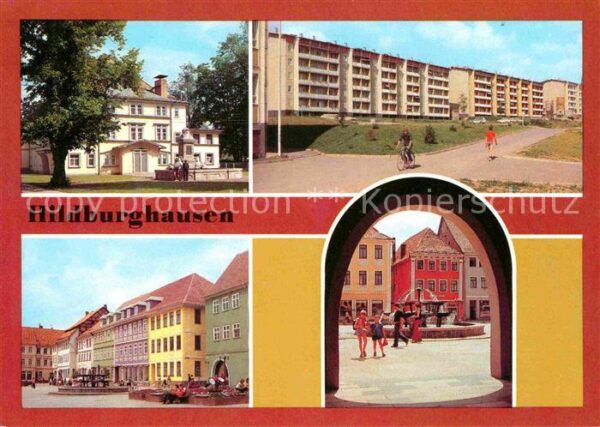 Hildburghausen Theater Neubaugebiet Markt Marktbrunnen