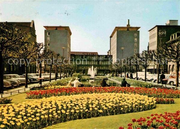 Oberhausen Appel Wasserspiele Friedensplatz mit Europaha
