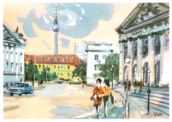 Berlin St Hedwigs Kathedrale Illustration