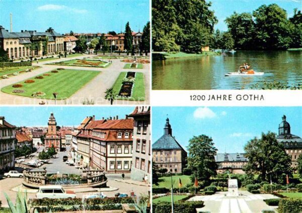 Gotha Thueringen Orangerie Gondelteich Hauptmarkt Schlos