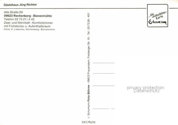 Rechenberg-Bienenmuehle Osterzgebirge Gästehaus Jörg Richter Gaststube Zimmer – Bild 2