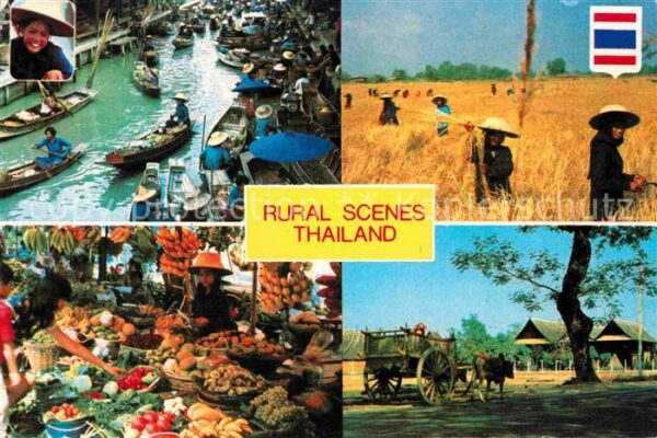 Landwirtschaft Rural Scenes Thailand Floating Market R