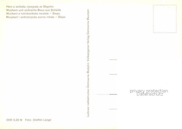 Musikanten Geige Sorbische Braut Schleife – Bild 2