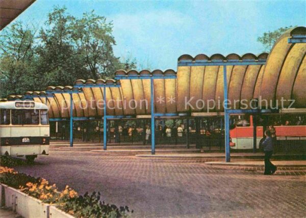 Omnibus Autobus Omnibusbahnhof Karl-Marx-Stadt