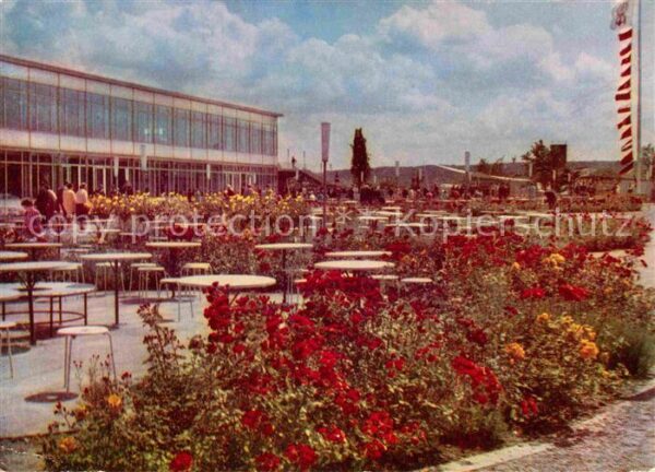 Gartenbauaustellung Erfurt Rosen Hauptgaststätte