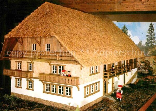 Modellbau Schwarzwaldbauernhof mit Mühle Titisee