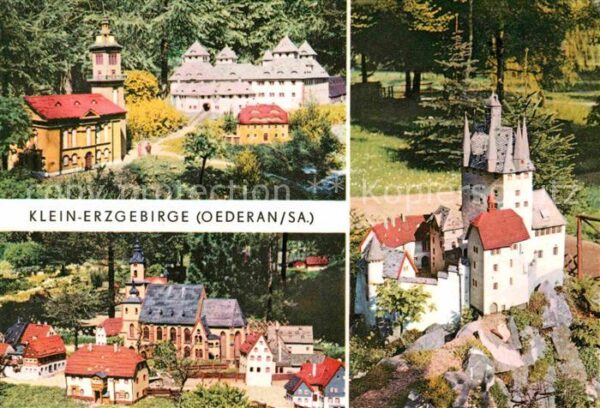 Miniatur Klein-Erzgebirge Schloss und Kirche Aug
