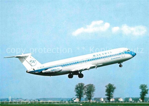 Flugzeuge Zivil Bavaria Bac Super One-Eleven Holiday Je