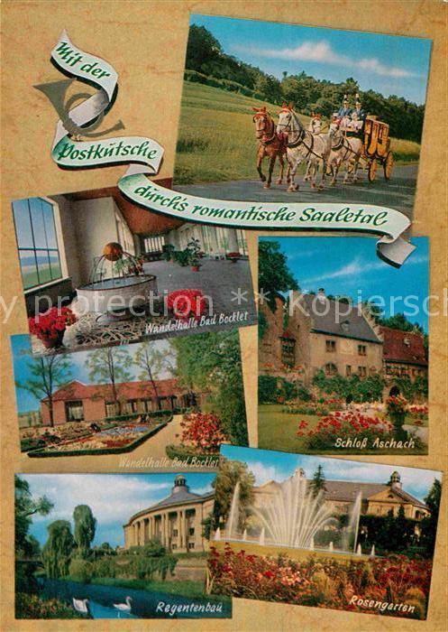 Postkutsche Saaletal Schloss Aschach Rosengarten Re