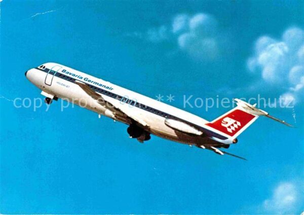 Flugzeuge Zivil Bavaria Germanair Bac Super One-Eleven