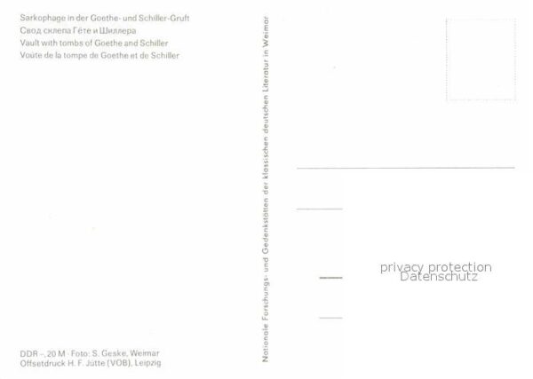 Tod Sarkophage Goethe- und Schiller-Gruft – Bild 2