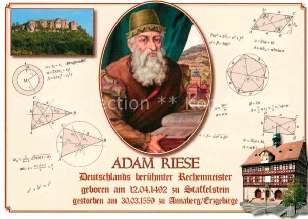 Persoenlichkeiten Adam Riese Rechenmeister Bad Staffelste