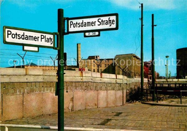 Berliner Mauer Berlin Wall Potsdamer Strasse Potsdamer Platz