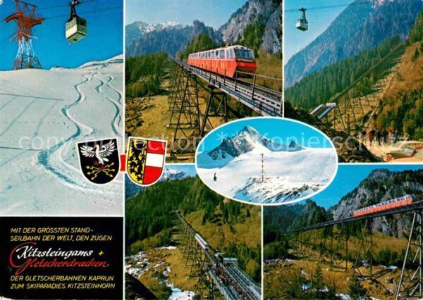Seilbahn Bergbahn Kitzsteingans Gletscherdrachen