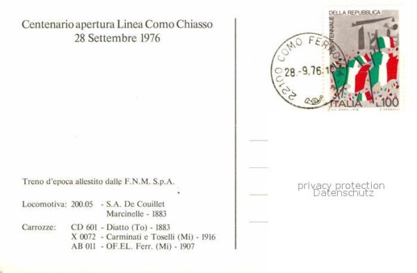 Lokomotive Treno d_epoca Linea Como Chiasso – Bild 2