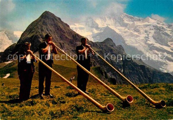 Alphorn Alphornbläser Männlichen
