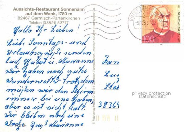 Seilbahn Aussichts-Restaurant Sonnenalm Wank Gar – Bild 2