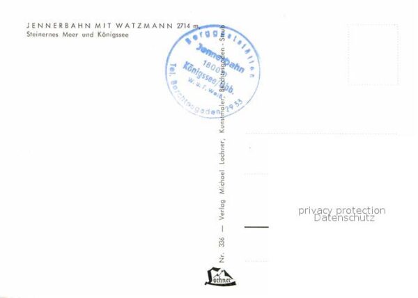 Seilbahn Jenner Watzmann Steinernes Meer Königss – Bild 2