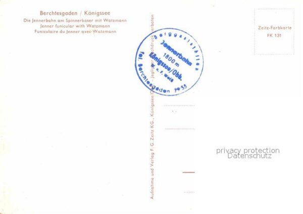 Seilbahn Jenner Spinnerkaser Watzmann Berchtesga – Bild 2