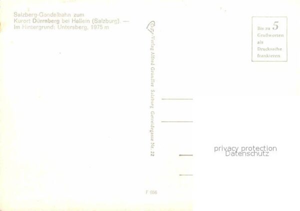 Seilbahn Salzberg Dürrnberg Hallein Untersberg – Bild 2