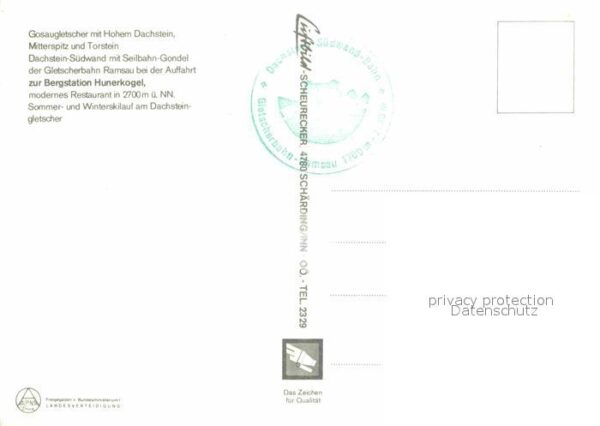 Seilbahn Gletscherbahn Ramsau Gosaugletscher Hoh – Bild 2