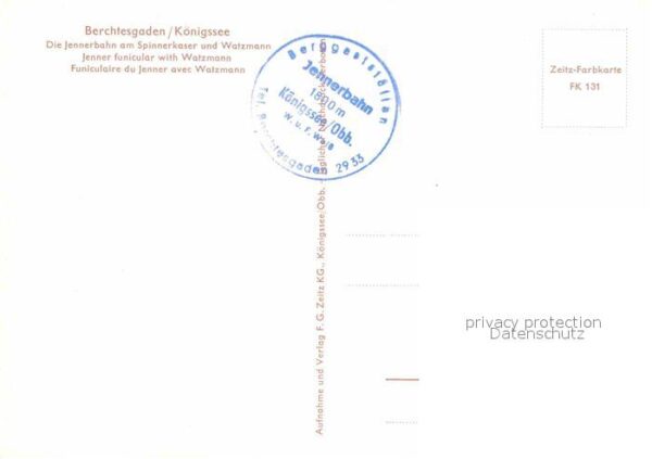 Seilbahn Jenner Spinnerkaser Watzmann Berchtesga – Bild 2
