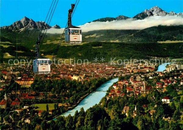 Seilbahn Nordkettenbahn Innsbruck Wagenkreuzung