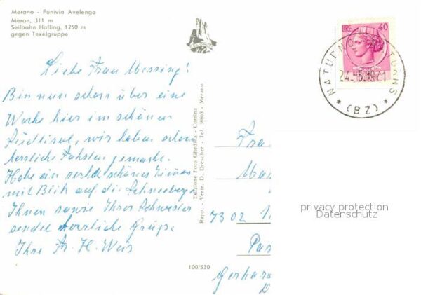 Seilbahn Funivia Avelengo Merano Hafling Texelgr – Bild 2