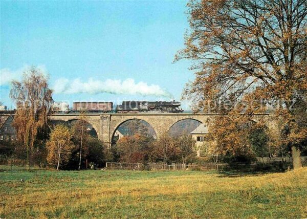 Lokomotive Rödlitzer Viadukt Gewölbebrücke