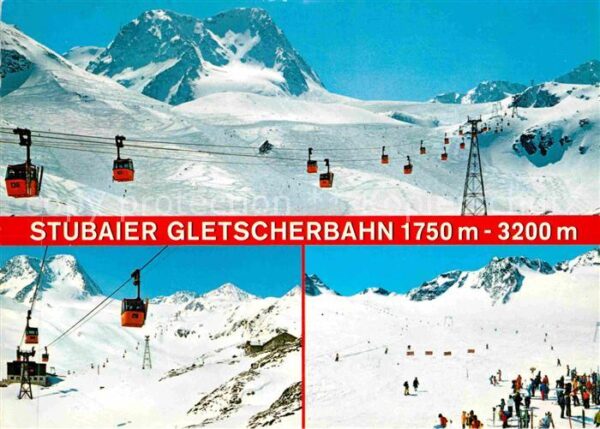 Seilbahn Stubaier Gletscherbahn Mittelstation Fe