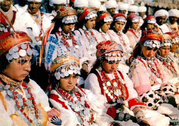 Trachten Marokko Folklorische Gruppe Ahouach Stä