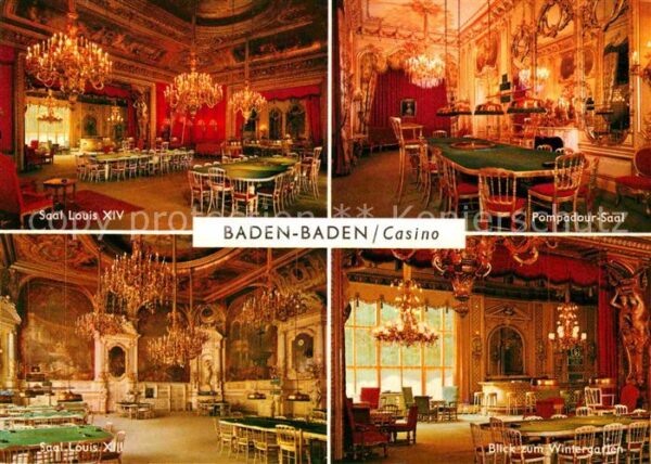Casino Spielbank Baden-Baden Saal Louis XIV Pompadour-Sa