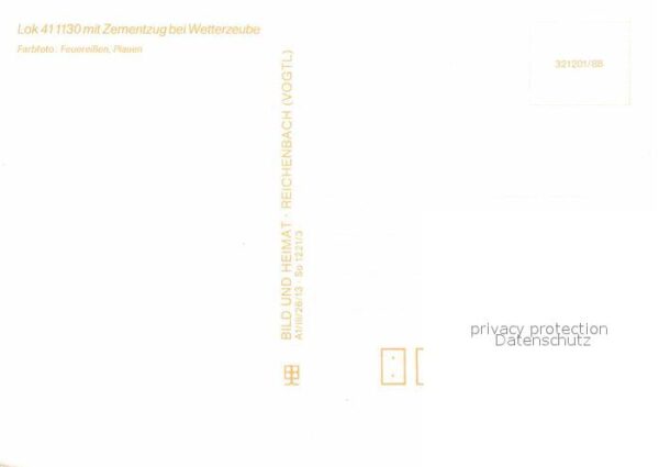 Lokomotive 411130 Zementzug Wetterzeube – Bild 2