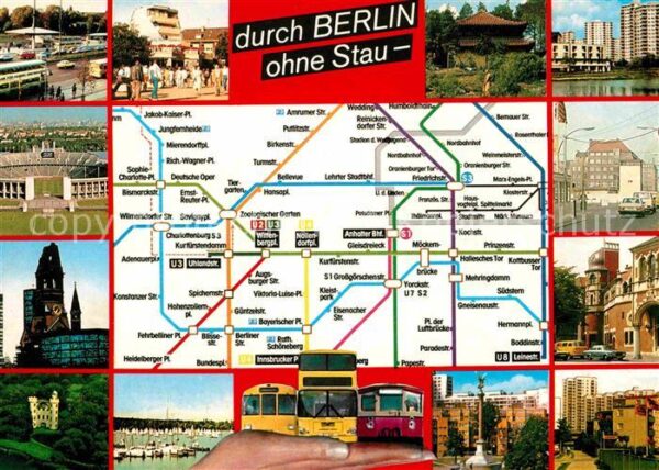 U-Bahn Subway Underground Metro Berlin Streckennetz