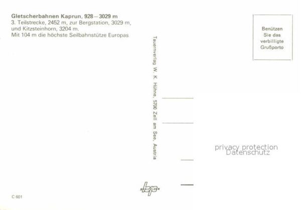 Seilbahn Gletscherbahn Kaprun 3. Teilstrecke Kit – Bild 2