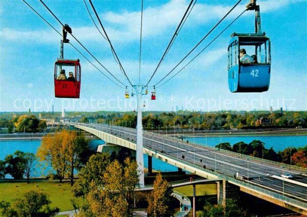 Seilbahn Rheinseilbahn Köln Zoobrücke