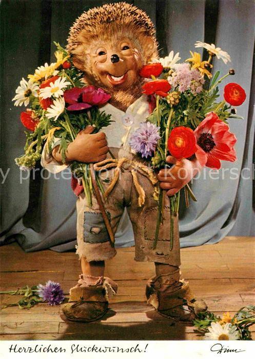 Mecki Nr. 302 Glückwunsch Blumen