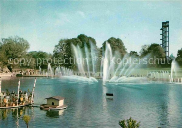 Gartenbauaustellung IGA Hamburg Wasserspiele Philipsturm