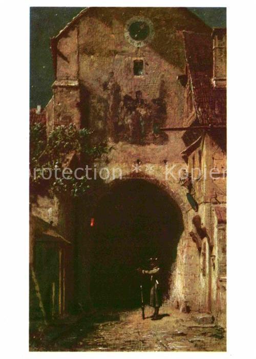 Spitzweg Carl Schildwache bei Nacht