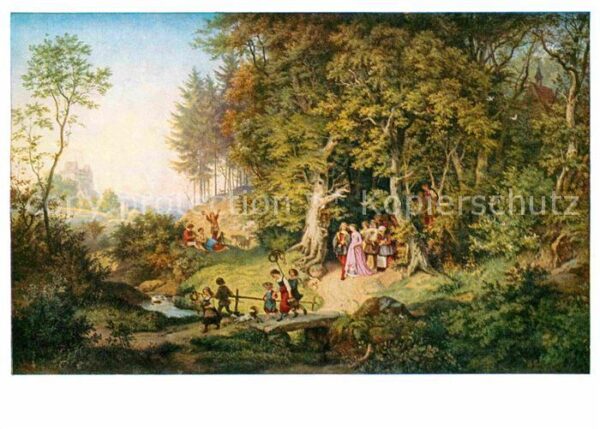 Ludwig Richter Brautzug im Frühling