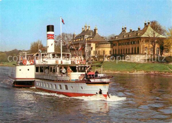 Dampfer Seitenrad Dresden Schloss Pillnitz