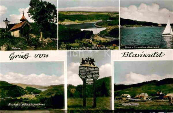 Blasiwald Schulchsee Staumauer Fliegeraufnahme Al