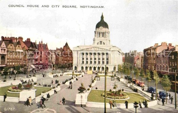Nottingham UK Council House and City Square