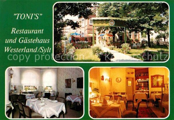 Westerland Sylt Tonis Restaurant und Kaffeegarten