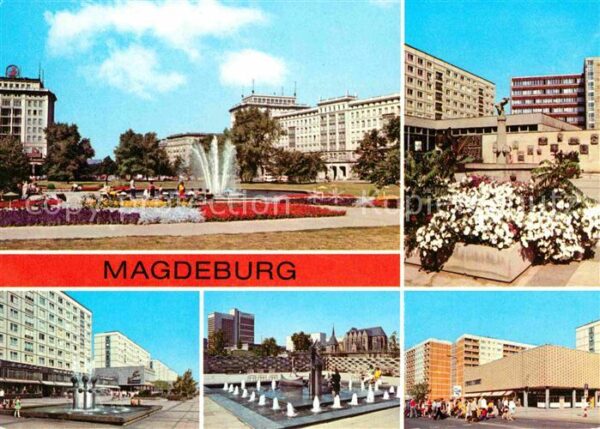 Magdeburg Wilhelm Pieck Allee Eulenspiegelbrunnen