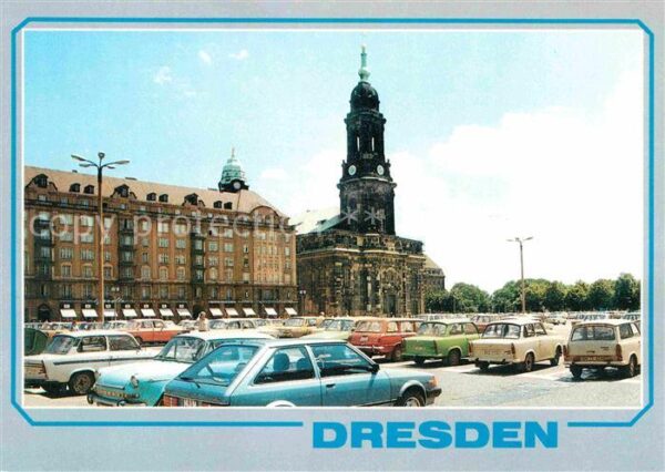 Dresden Altmarkt und Kreuzkirche