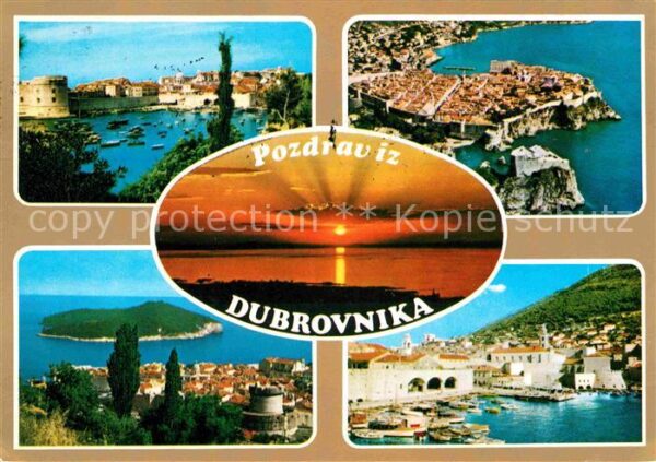 Dubrovnik Ragusa Fliegeraufnahme