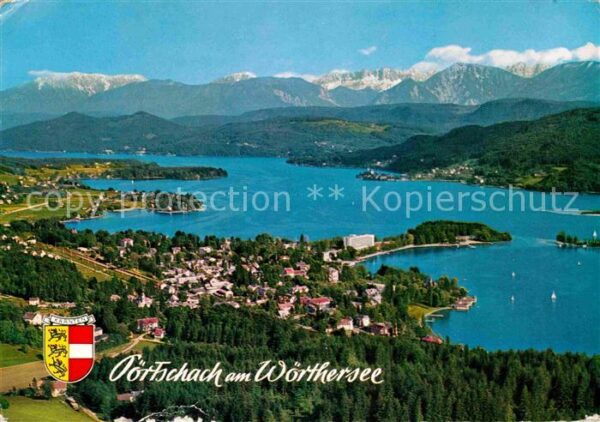 Poertschach Woerthersee Fliegeraufnahme